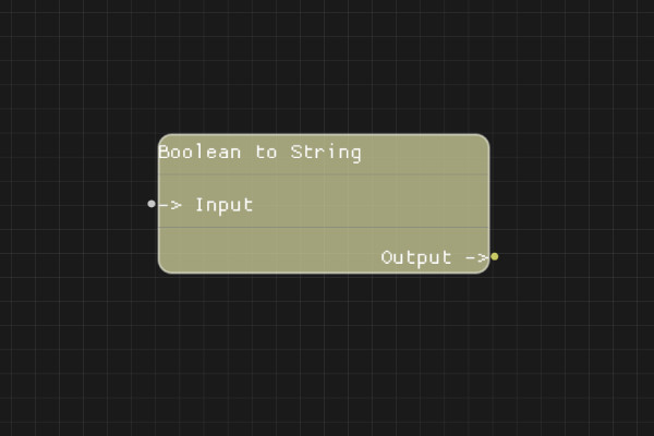 Boolean to String Node