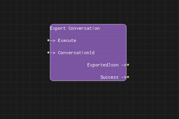 Export Conversation Node