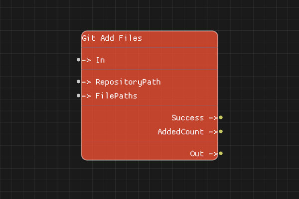 Git Add Files Node