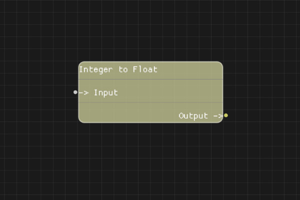 Integer to Float Node