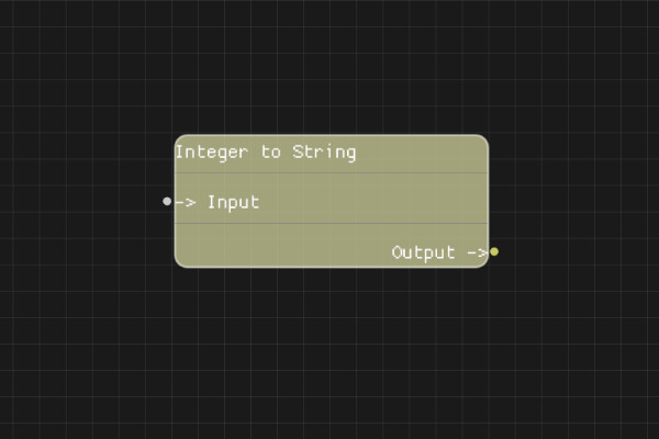 Integer to String Node