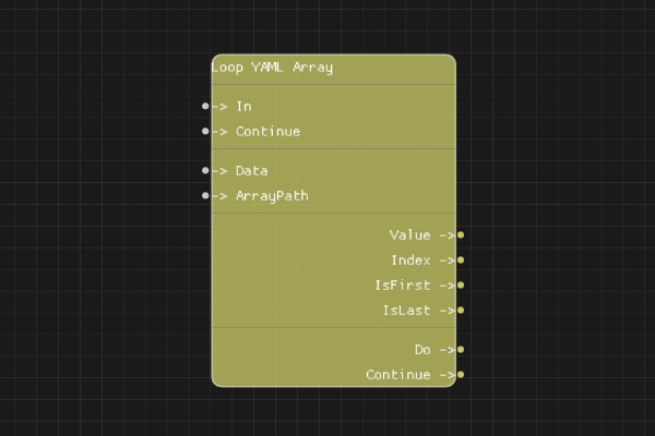 Loop YAML Array Node