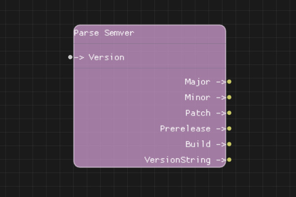 Parse Semver Node