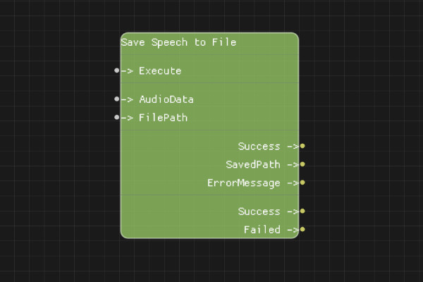 Save Speech to File Node