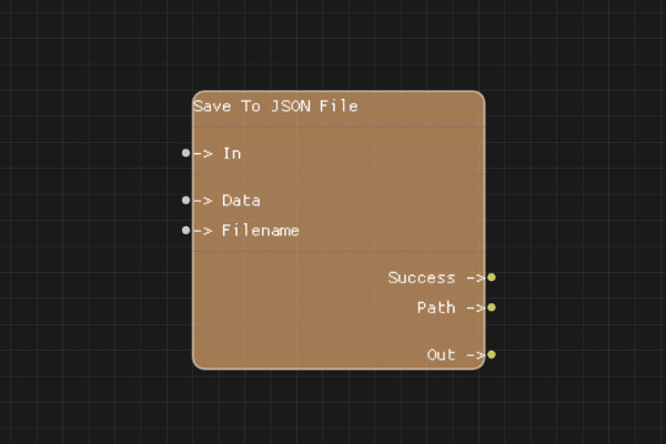 Save to JSON File Node