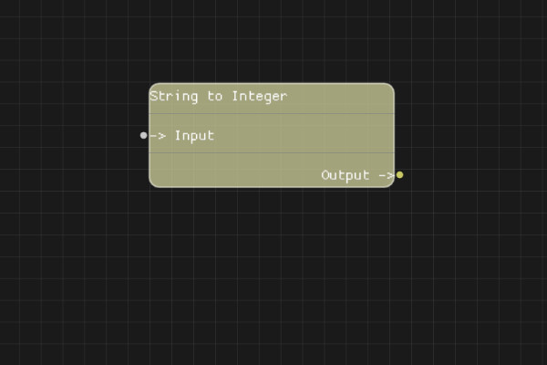 String to Integer Node