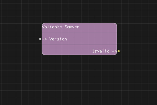 Validate Semver Node
