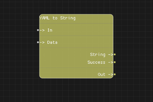 YAML to String Node
